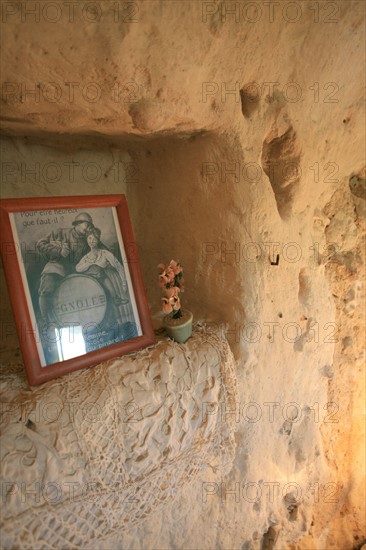 France, centre, loir et cher, troo, cite troglodyte, cave yuccas
reconstitution d'un habitat troglodyte, musee, habitat, art de vivre, tradition,