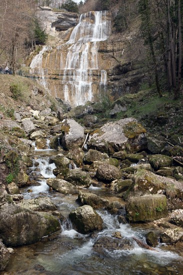 France, franche comte, jura, menetrux en joux, cascades du herisson, pays des lacs, eau, chutes, paysage, nature, hiver,