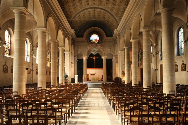 France, ile de france, paris 7e, 92 rue saint dominique, eglise saint pierre du gros caillou, religion catholique.
Date : 2011-2012