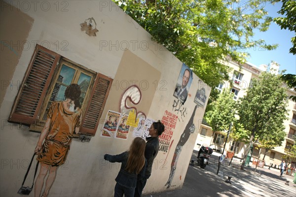 France, ile de france, paris 13e arrondissement,  rue de la butte aux cailles,  ambiance rue, street art,


Date : 2011-2012