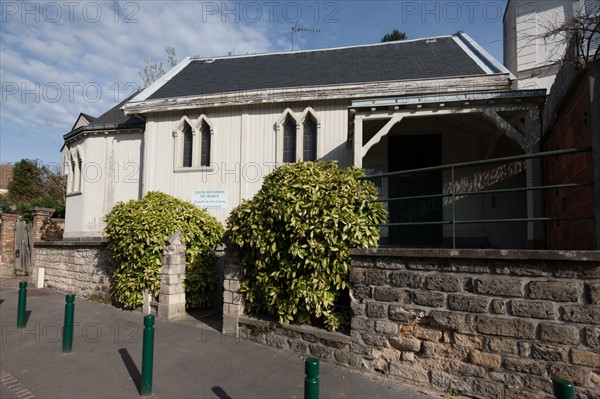 France, Region Ile de France, Hauts de Seine, Ville d'Avray, 41 avenue Balzac, religion, temple de l'eglise reformee,