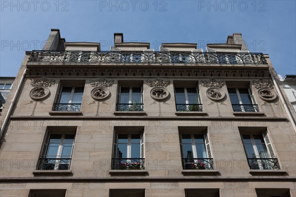 France, Ile de France, Paris 6e arrondissement, rue d'Assas, immeubles, lotissement sous Napoleon, facades,