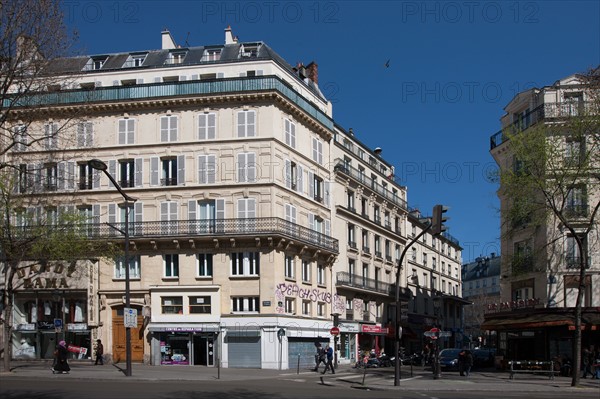 France, Région Ile de France, Paris 10e arrondissement, boulevard Magenta, ilot boulevard Magenta - boulevard de Strasbourg - rue Saint Laurent,