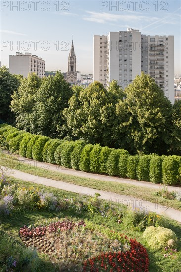 Parc De Belleville, jardin