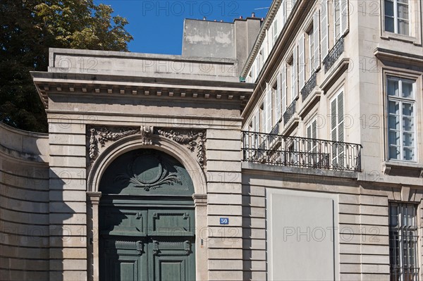 50 rue De Vaugirard, Detail Du Porche De L Hôtel Particulier De Mme De La Fayette