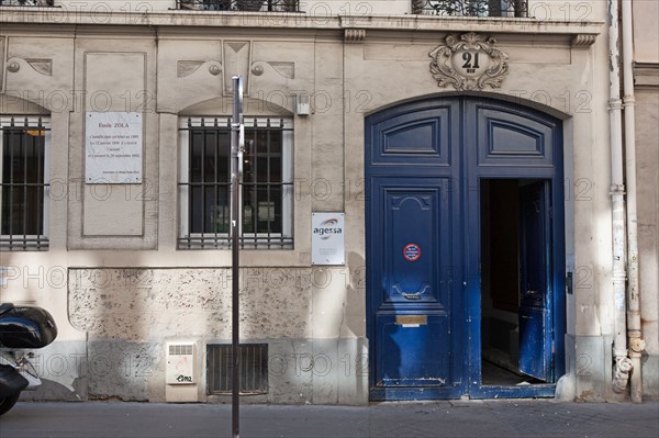 Building where Emile Zola died