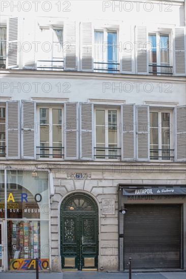 72 rue Du Faubourg Poissonniere, Immeuble où vécut Henri Heine