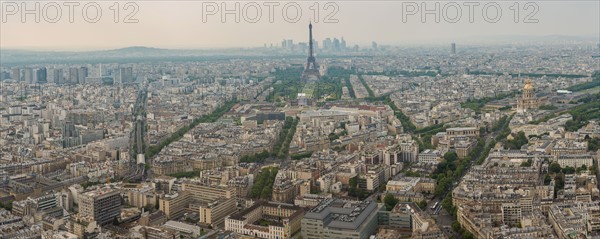 Vue aérienne de Paris depuis la Tour Montparnasse