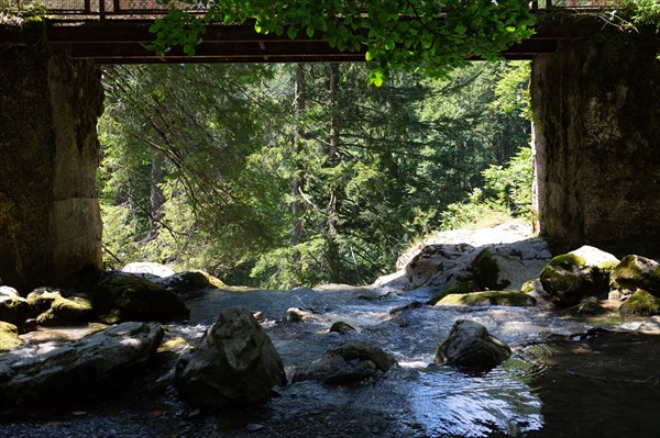 Montriond, Haute-Savoie, cascade d'Ardent