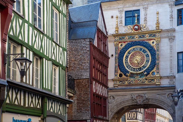 Rouen (Seine Maritime), rue du Gros Horloge