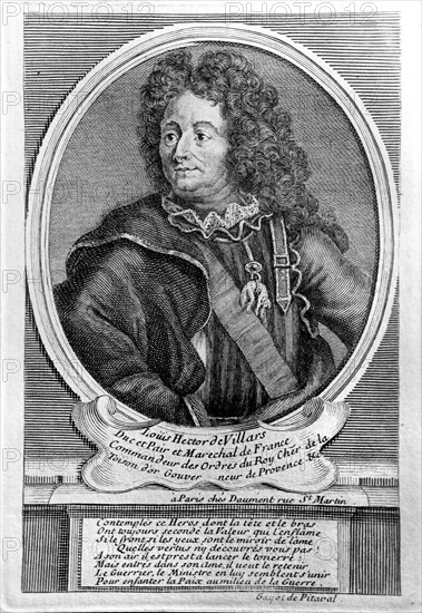 Hector, duc de Villars, maréchal de France (1653 - Turin 1734)