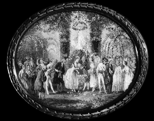 Trianon. Scène de théâtre au temps de Marie-Antoinette.