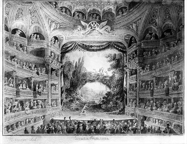 Spectacle with the French Comedy (beginning of the Revolution).