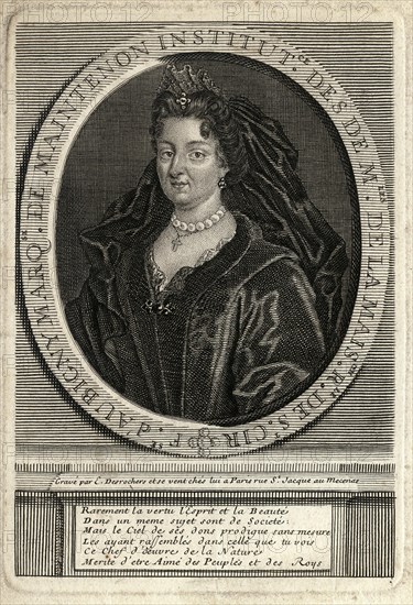 Francoise d' Aubigné, marchioness of Maintenon (1635-1719).