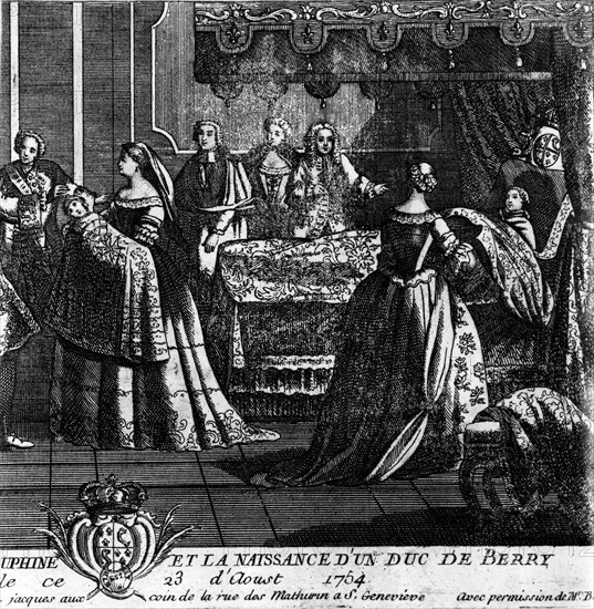 Naissance de Louis XVI, le 23 août 1754  à Versailles