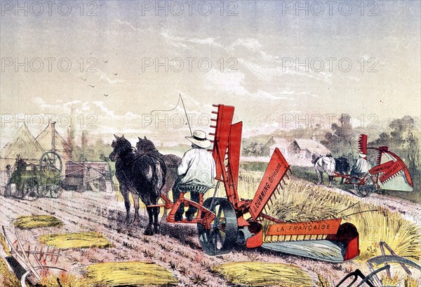 Poster of mower and reaping-machine " the Frenchwoman "