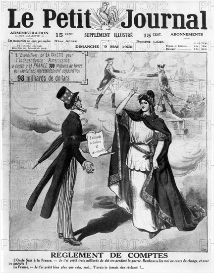 Payment of the accounts between France and America.  1920