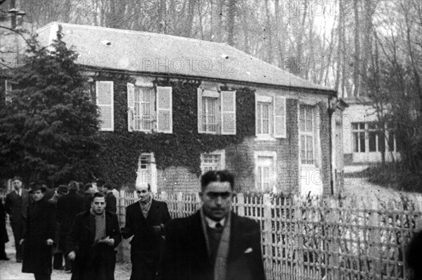 The house of General de Gaulle in the park of Marly.  1946