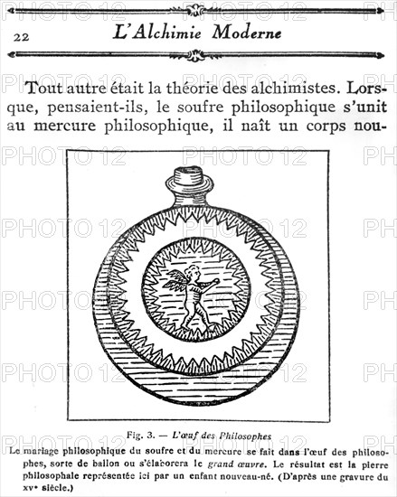 The 'Philosopher's egg', in 'L'Alchimie moderne'