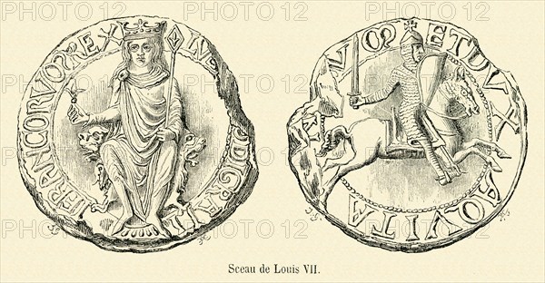 Sceau de Louis VII.