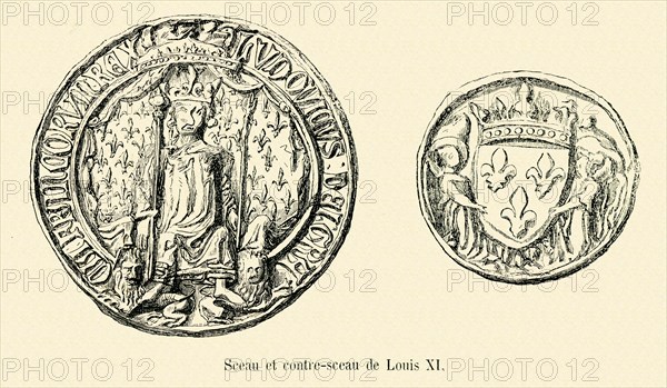 Seal and counter-seal of Louis XI.