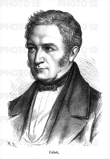 Étienne Cabet, né le 1er janvier 1788 à Dijon et décédé le 9 novembre 1856 à Saint-Louis (Missouri), était un théoricien politique français, classé parmi les socialistes utopiques par Karl Marx et Friedrich Engels, qui lui opposent un socialisme scientifique.