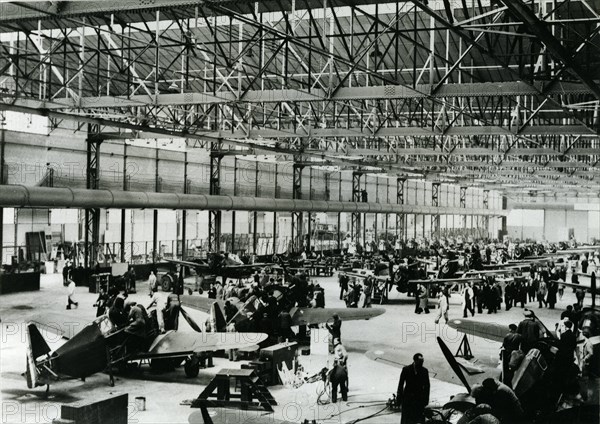 Usine d'aviation française en 1939