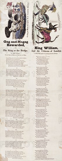 An illustrated songsheet, 1831. Artist: Anon