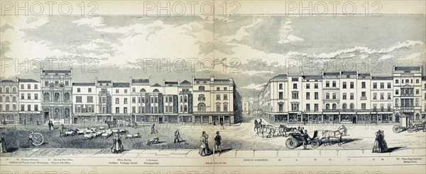 Panorama of London, 1849. Artist: George C Leighton