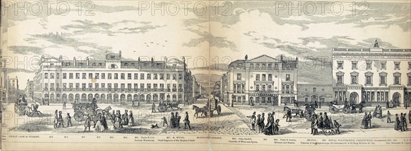 Panorama of London, 1849. Artist: George C Leighton