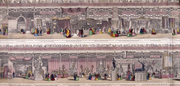 Great Exhibition, Crystal Palace, Hyde Park, London, 1851. Artist: Anon