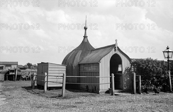 Tottenhill mill yard, Sporle, Norfolk, 1936