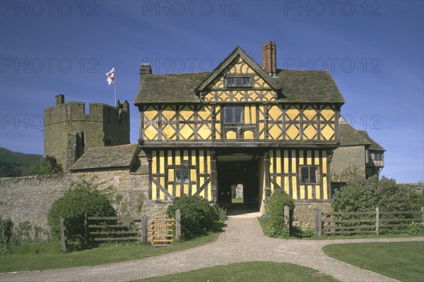 Stokesay Castle and gatehouse, Shropshire, 1997