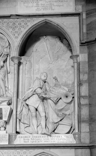 Handel Monument, Westminster Abbey, London, 1945-1980