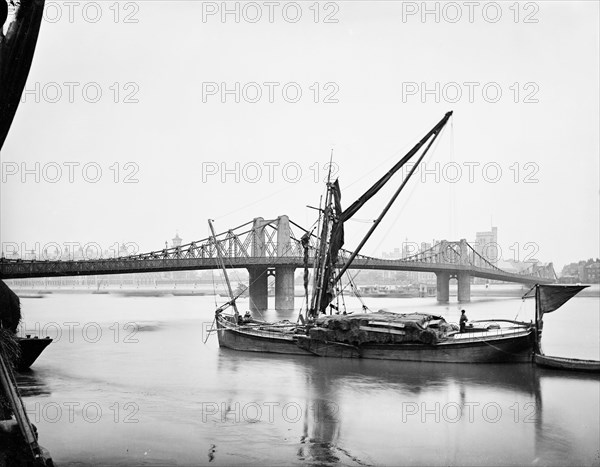 Lambeth Bridge, Lambeth, London, c1870-1900