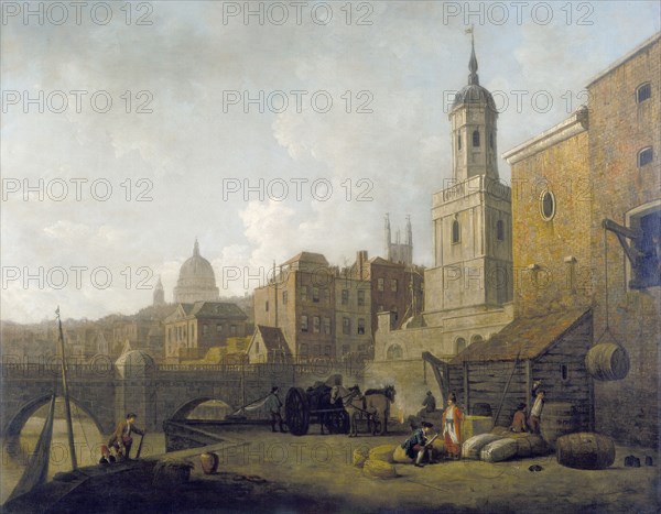 'Fresh Wharf, London Bridge', c1762.  Artist: William Marlow