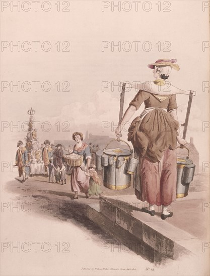 Milkmaid, 1808. Artist: William Henry Pyne