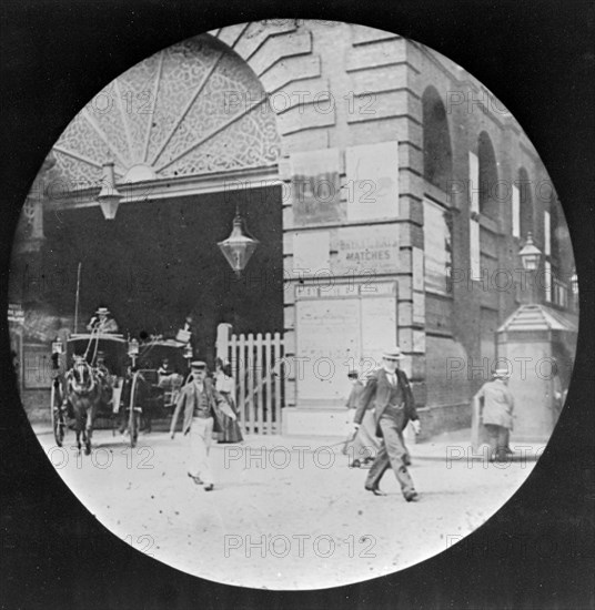 People and horse drawn vehicles in Ludgate Hill, City of London, c1909. Artist: Unknown