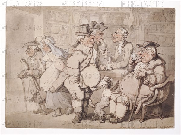 'Barto Valle's Italian Warehouse-Haymarket', City of Westmisnter, London, before 1827.  Artist: Thomas Rowlandson