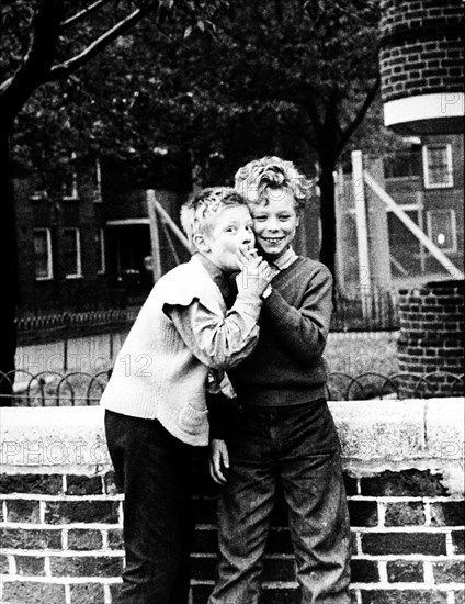 Boys smoking a cigarette, north-west London, 1967. Artist: Henry Grant