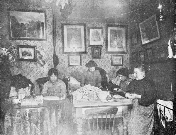 Match and Tin Tack Box Making, London, c1900. Artist: Unknown