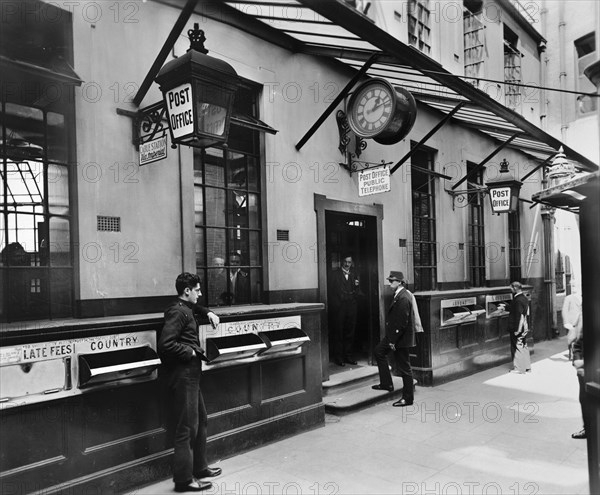 Lombard Street Post Office, City of London, c late 19th-early 20th century. Artist: George Davison Reid