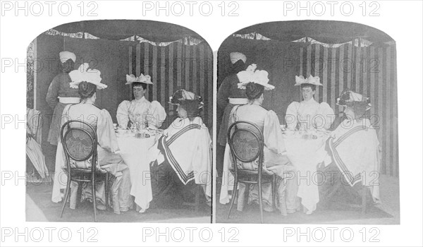 Queen Victoria at breakfast, c1890. Artist: Unknown