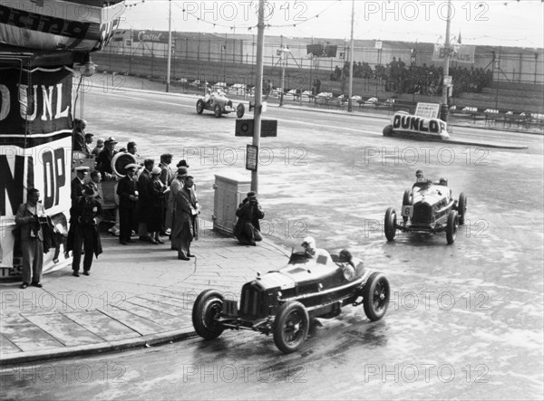 Brian Lewis in an Alfa Romeo Monza in the Mannin Moar race, Douglas, Isle of Man, 1933. Artist: Unknown