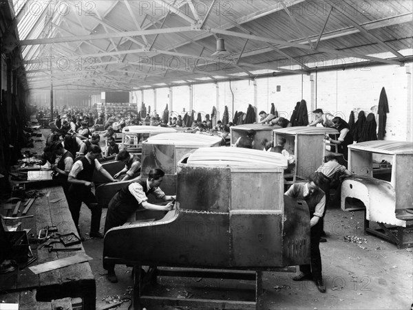 The panelling department at the Morris factory, 1925. Artist: Unknown