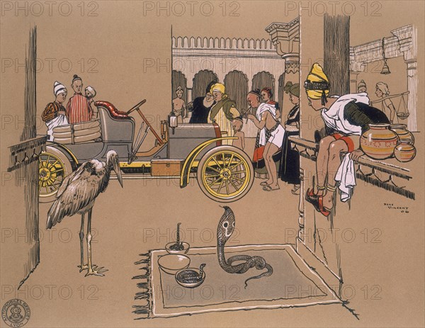 A Berliet car in a Bazaar, 1907. Artist: Unknown