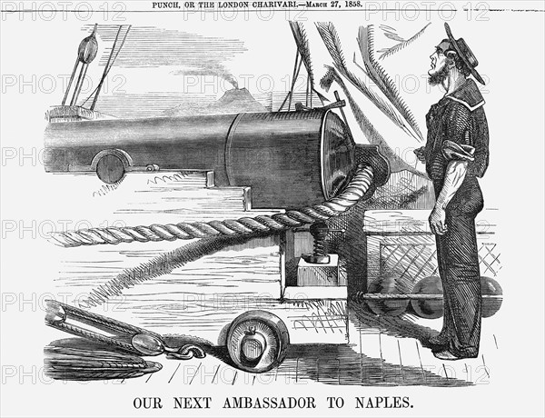 'Our next Ambassador to Naples.' 1858. Artist: Unknown