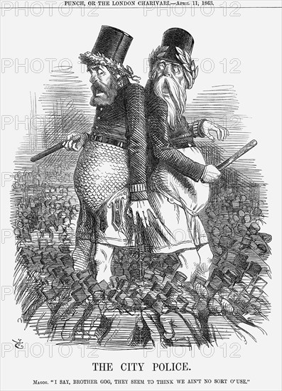 'The City Police', 1863. Artist: John Tenniel