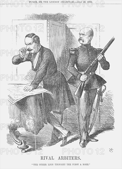 'Rival Arbiters', 1866. Artist: John Tenniel