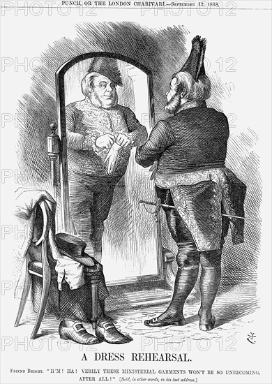 'A Dress Rehearsal', 1868. Artist: John Tenniel